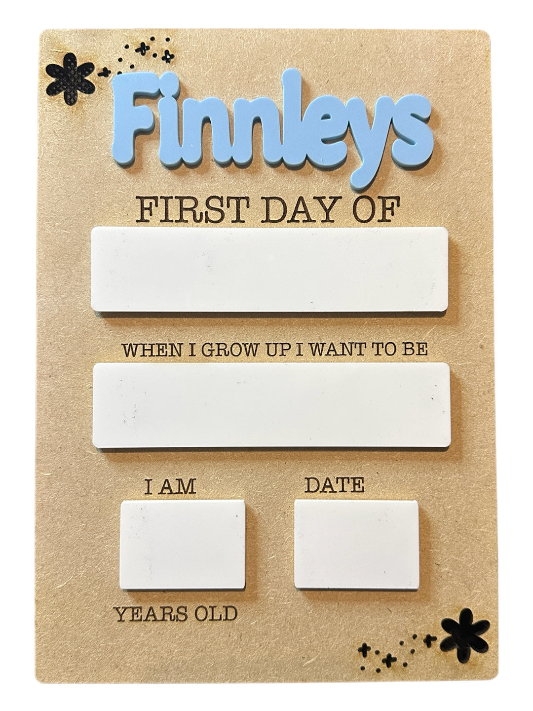 First Day Of School - personalised sign