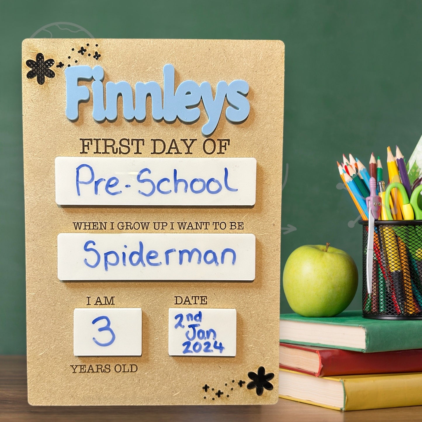 First Day Of School - Memory / Milestone Sign - New School - New Club - New hobby