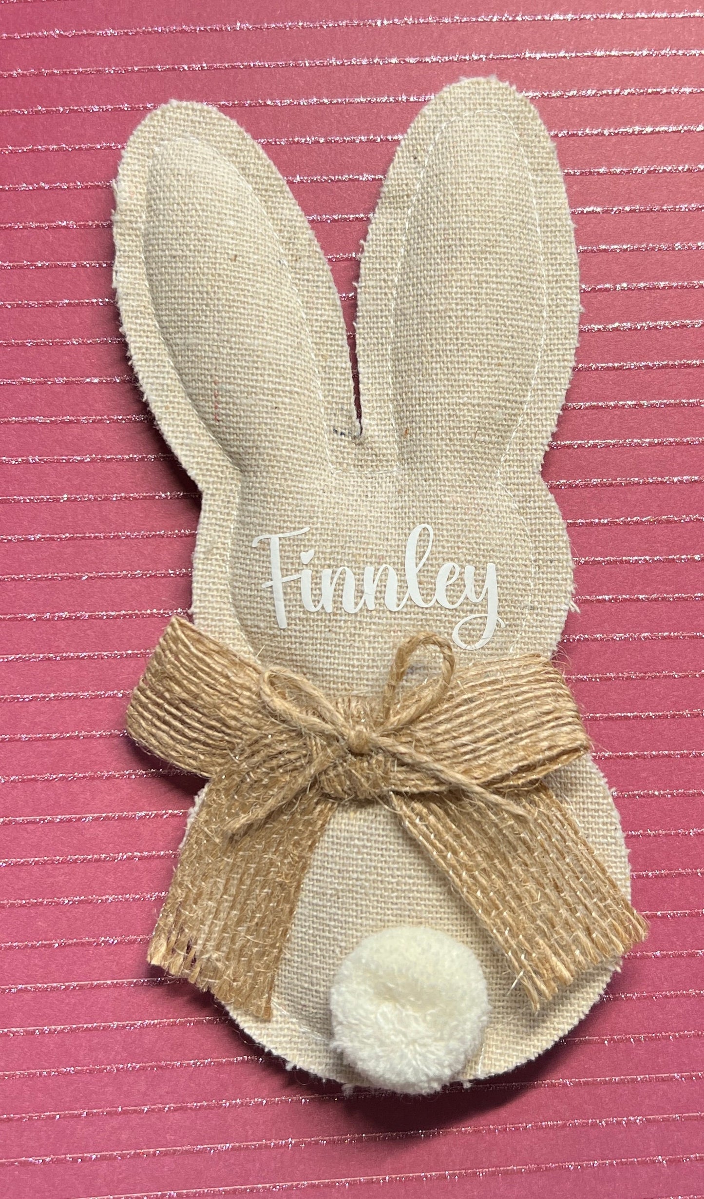 Personalised Bunny - Easter - novelty - children - rabbit - pocket hug