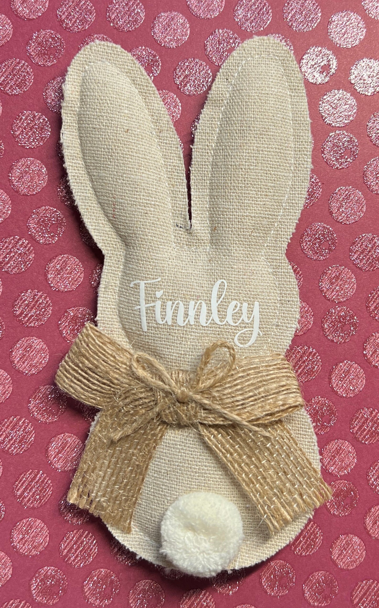 Personalised Bunny - Easter - novelty - children - rabbit - pocket hug