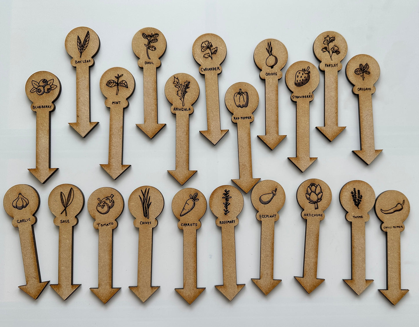 Herb/plant identity stakes - plants, herbs, garden, stake, gardener, herb garden