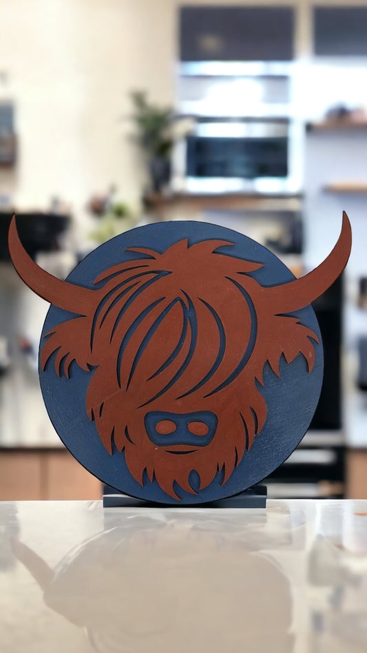 Highland Cow Wall / Door Hanger