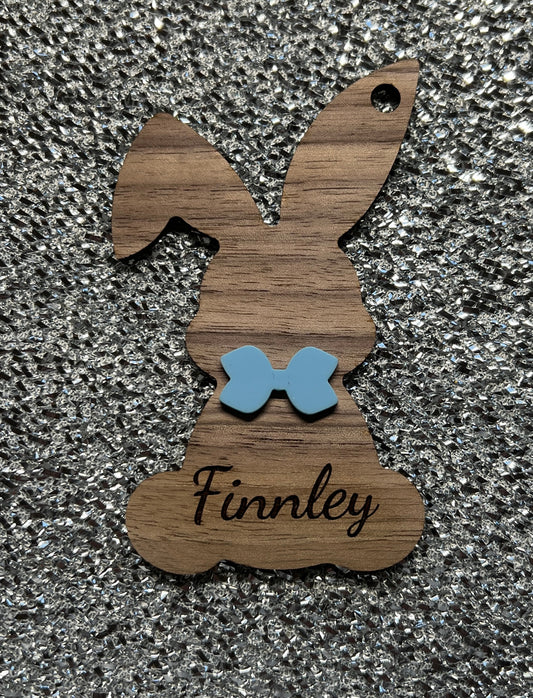 Bunny gift tag - personalised - new baby - gift - newborn