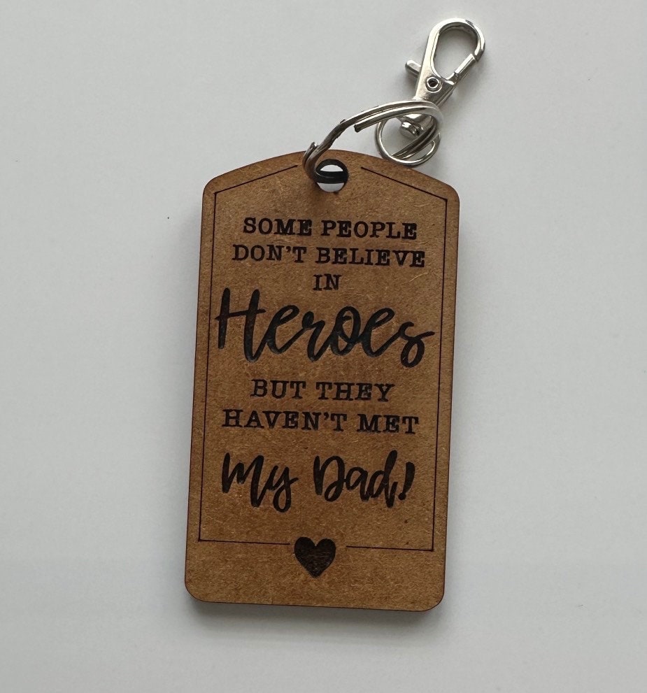 Fathers Day keyring - keychain - daddy - grandad - gift - present - uncle, brother